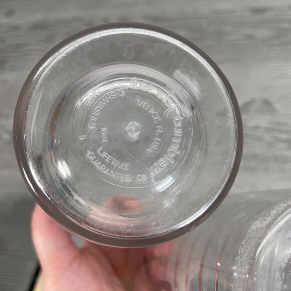 Two Tervis 16oz Clear Tumblers Cups Brown Chocolate Labrador Retriever Dogs - Picture 6 of 8